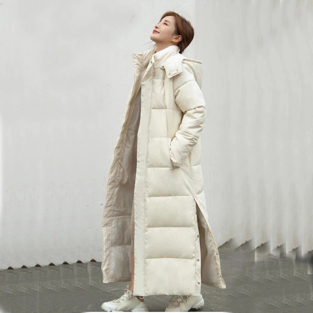 AOSSVIAO 2025 Thick down parka women with hood